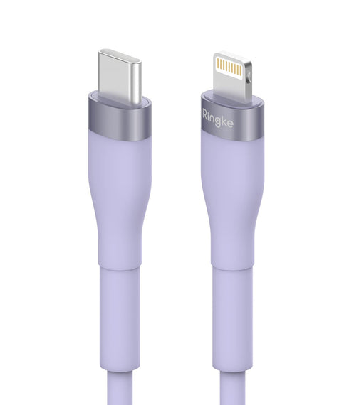 Ringke USB C to Lightning Charger Cable (2M / 6.56 FT) for High Speed Data Transfer, Fast Charging Pastel Cord Compatible with iPhone, iPad, and A...