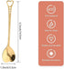 10-Piece Heart-Shaped Stainless Steel Dessert Spoon Set for Home, Restaurant, Cafe, and Bar - Elegant Design, Multi-Functional Usage, and Durable ...