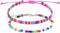Pingyongchang Boho Rice Beads Ankle Bracelets Colorful Adjustable Hand-woven Rope Surfer Foot Jewelry Set Handmade Rope Wrap Friendship Bracelets ...