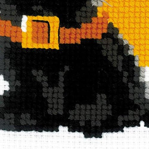 Riolis Black Cat Counted Cross Stitch Kit-6"X6" 10 Count...