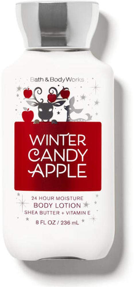 Bath and Body Works Body Care - Winter Candy Apple - 24 Hour Moisture Body Lotion w/Shea Butter + Vitamin E - Full Size 8 fl oz...