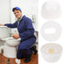 4Packs Universal Toilet Bolt Caps, Round Plastic Push-On Toilet Bowl Bolt Caps Covers, with Extra Washers for Easy installation, 0.67 Inch Height,...