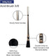 Pro Grade - Acid Brushes - 72 Count 3/8" Boar Hair Acid Flux Brushes...