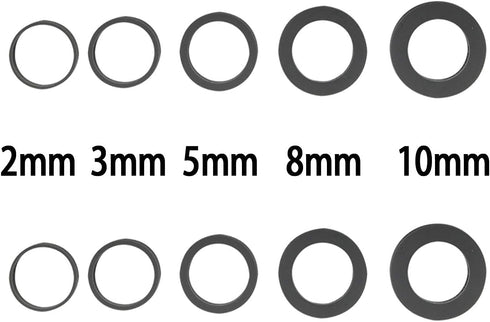 Silicone Guide Rings for Rolling Pin (10 Piece Set) Silicon Thickness Spacer Bands for Baking Dough roller Fit 1.5 inches(3.8CM) Wide Roll Pins,By...