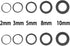 Silicone Guide Rings for Rolling Pin (10 Piece Set) Silicon Thickness Spacer Bands for Baking Dough roller Fit 1.5 inches(3.8CM) Wide Roll Pins,By...