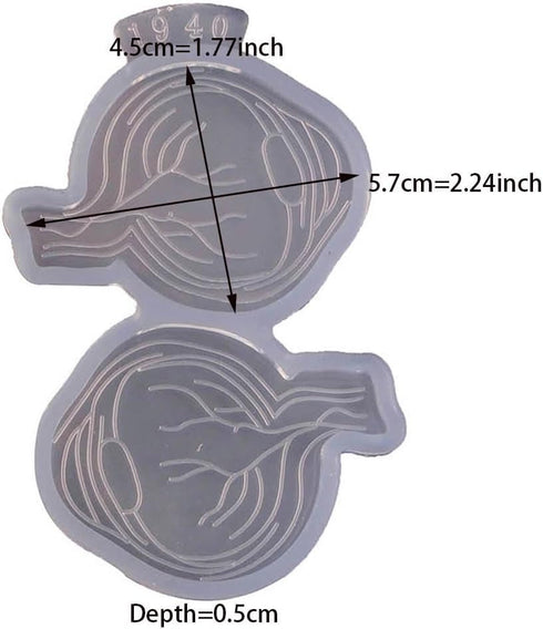 Angel Wings Anatomical Eyes Shape Clear Mold for Epoxy Resin UV Resin, Silicone Mold for DIY Craft Badge Reel Coasters Chocolate Cake Mold...