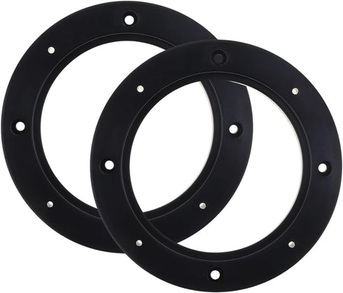 Saim 6" Dia Universal Black Plastic Speaker Spacer Adaptor Ring Mounting Bracket Fit ABS Car Stereo Speaker Spacers (2 Pcs)...