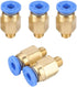 5PCS 3D Printer Accessories PC4-M6 Pneumatic Connector, Straight-through Pneumatic Joint Outer Diameter 4MM Pneumatic Joint Nylon Tube 3D Printer ...
