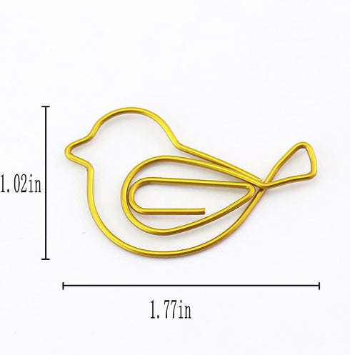 30Pcs Cute Bird Paper Clip JruiZhp Creative Decoration - Suitable for Home, School, and Office Use - Stationery Paper Clip and Binder (Design A)...