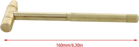 Micro Golden Copper Hammer 6 in 1 Micro Mini Multifunction Copper Craft Hammer and Screwdriver Hand Tool for Watchmaker Jewelers and Walnut eaters...