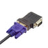 chenyang Vertical Flat Left Angled 90 Degree VGA SVGA Male to Female Extension Adapter Black...