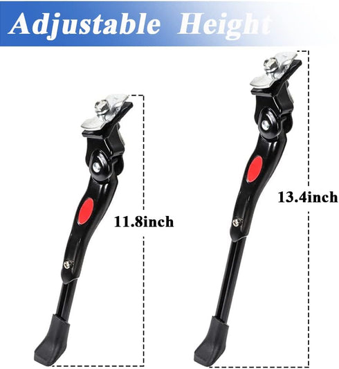 Mesee Bike Kickstand, Adjustable Aluminium Alloy Bicycle Side Support Stand Fit 24'' 26'' Tire Mountain Road Kids Adult Cycling...