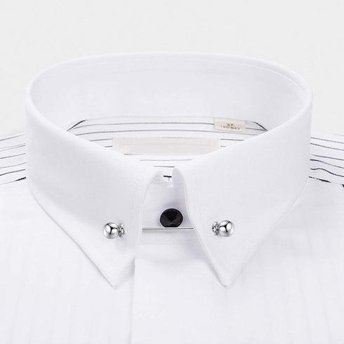 HONEY BEAR Mens Shirt Collar Bar Pin Clips Clasp Set Business Gift 65mm (4pcs without box)...