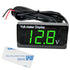 57.2x29.3x11.8mm Digital Voltmeter Tester Waterproof Monitor Meter Battery Capacity Indicator Green LED Digital Voltmeter for Automotive and Subst...