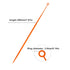 Biologix 100Pcs 10ul Disposable Inoculating Loop, Gamma Sterile Plastic Sampling Rod, Orange Polypropylene Inoculation Tool for Cell Biology and S...