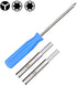 Triwing Screwdriver Set, 5 Pack CR2032 Batteries with Tabs Bundled with 3.8 mm & 4.5 mm Security Screwdriver Game Bit Tool Set for NES, SNES and N...