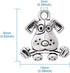 MegaPet 20pcs Antique Silver Dog Pendants Charms Doggy Animal Pet Collar Charms DIY Accessories for Bracelets Necklace Earring Jewelry Gifts for A...