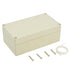 LeMotech Waterproof Dustproof IP65 ABS Plastic Junction Box Universal Electric Project Enclosure Pale Gray 6.2 x 3.54 x 2.3 inch (158 x 90 x 60 mm...