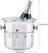 Wine Cooler Bucket Shaped Kitchen Timer, Bucket Shaped 60 Minutes Kitchen Timer Stainless Steel Mechanical Wind-Up Timer, Kitchen Gadgets, Cute Ti...