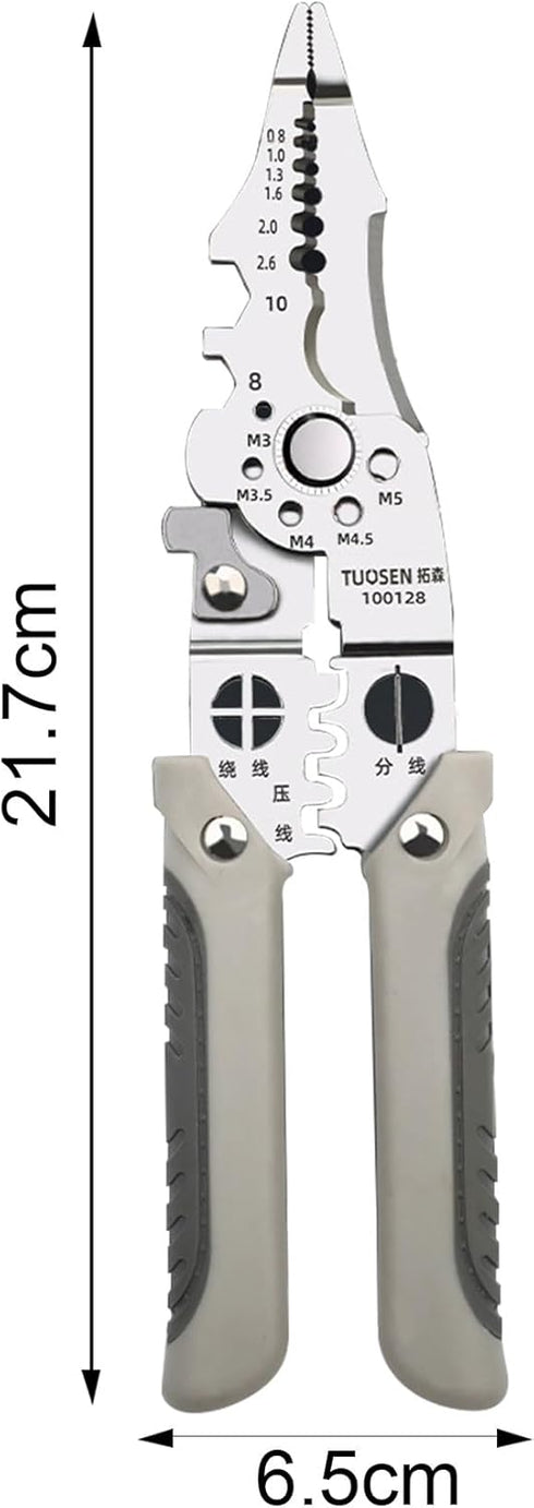 2024 New Arrival Multifunctional Wire Stripper Crimper Cable Cutter Pliers, Professional Electrical Wire Stripping Tool, Multipurpose Wire Strippe...
