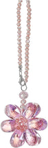 Crystal Flower Car Pendant, Car Rear View Mirror Charm Decor Hanging Ornament, Car Interior Accessories for Women (Pink Flower)...