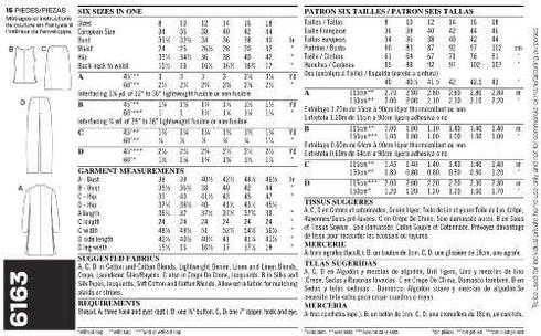 New Look Sewing Pattern 6163 Misses Separates, Size A (8-10-12-14-16-18)...