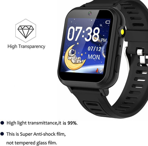 6 Pack Compatible with Phyulls S16 1.54'' Screen Protector Film for Cosjoype S16 1.54 inch Smartwatch Screen Protectors Foils Screen Cover Crystal...