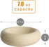 6.1 Inch Cat Bowls, 7 oz Ceramic Cat Food Bowl, Whisker Fatigue Relief Cat Bowl, Anti-Vomiting, Protect Spine, Perfect for Indoor Cats(Yellow)...