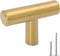 LONTAN 12 Pack Gold Drawer Knobs for Dresser Kitchen Cabinet Knobs LH201GD Gold Hardware for Cabinets Brushed Brass T Bar Knobs with 2 Inch Overal...