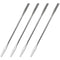 4PCS 150mm/5.9inch Laboratory Miniature Dual Head Spatula Semi Miniature Spatula Tapered Arrow Flat Head Silver Stainless Steel Miniature Dual Hea...