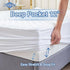 Abstract Waterproof Mini Crib Mattress Protector - Quilted, Fitted Cover for Bassinet - Breathable Crib Mattress Pad - Noiseless- Machine Washable...