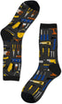 AOYEGO Baseball Funny Socks Wooden Bat and Ball Novelty Casual Crew Socks Contrast Color Design for Women Men Gift...