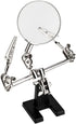 Helping Hand Magnifier Adjustable 5X Magnifying Glass,with Dual Adjustable Alligator Clips, for Soldering, Inspecting Micro Objects, DIY (5X Helpi...