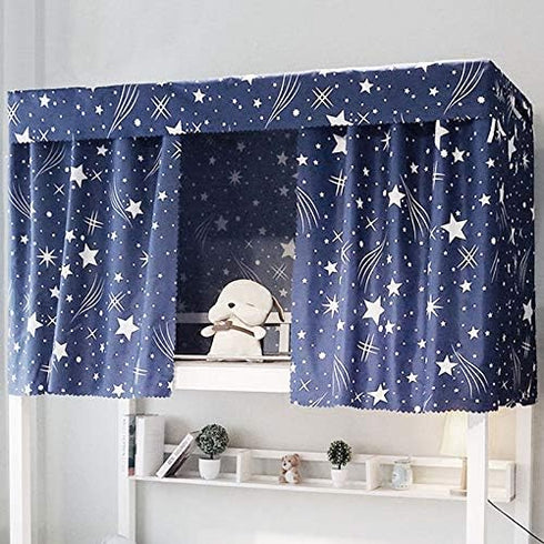 Adela Dorm Home Bunk Bed Curtains Breathable Dustproof Single Sleeper Bed Canopy Blackout Cloth Curtain (1.15 3PCS)...