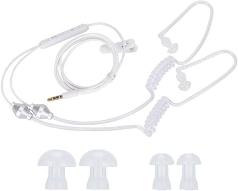 Socobeta Earphone 3.5mm Mobile Phone Earphone Air Acoustic Tube Anti-Radiation Headphone with Earbud...