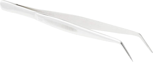 Mercer Culinary 18-8 Stainless Steel Chef Plating Tongs, Curved Fine Tip, 6-1/8 Inch...