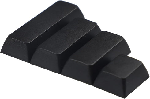 XDA Convex Spacebar Off White Black 1.25u 2u 2.25u 2.75u for Wings SP64 SP84 Arisu Alice Wings GK64x GK61x GK68x (Black)...