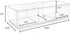 Isaac Jacobs Clear Acrylic 3 Section Organizer- Three Compartment Drawer Tray and Storage Solution for Office, Bathroom, Kitchen, Supplies, and Mo...