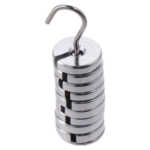 with Hanger and Case 10g Each Durable Silver Lab Slotted Mass Set High Quality Chromium-Plated Metal Slotted Weights Laboratory...
