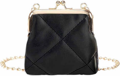 1Pcs Women Kiss Lock Purses and Handbags Vintage Purses Wallet Crossbody Bag Handbag...