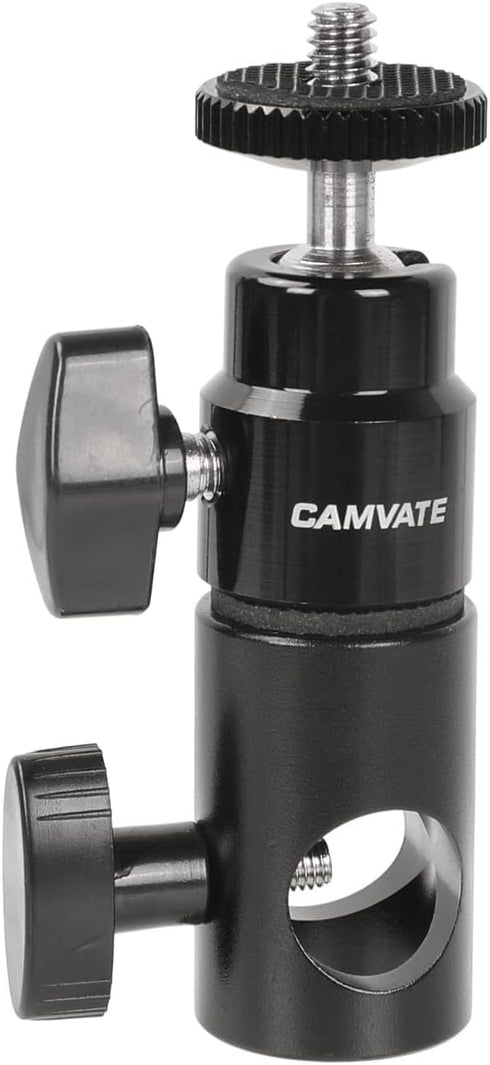 CAMVATE Light Stand Mount Articulated 1/4''-20 Mini Ball Head for Monitor/LED light - 1952...