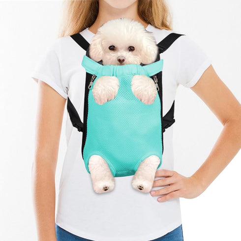 FEimaX Dog Carrier Backpack Pet Legs Out Front Cat Travel Bag, Adjustable Puppy Backpacks Carriers Hands-Free for Small Medium Dogs Cats Hiking Tr...