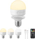 Rechargeable Light Bulbs with Remote Control Timer and 3 Color Temperature Options,Rechargeable Wall Sconce Puck Lights Battery Operated with Remo...