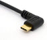 Angle USB Type C to Micro USB Cable, 90 Degree USB-C Male to Micro-B Male Adapter Converter for MacBook Pro, Laptop, Android Devices(Only for Char...