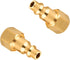 Air Hose Fittings And Quick Connect Air Fittings, 1/4 Inch NPT Brass Female Male Air Coupler Plug And Hex Nipple (13 Piece) Industrial Type D, Air...