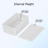 Project Box 8 Pieces Electrical Box Small Junction Box ABS Plastic Enclosure Power Electronic Case White 2.76" x 1.77" x 1.14"(70 x 45 x 29mm)...