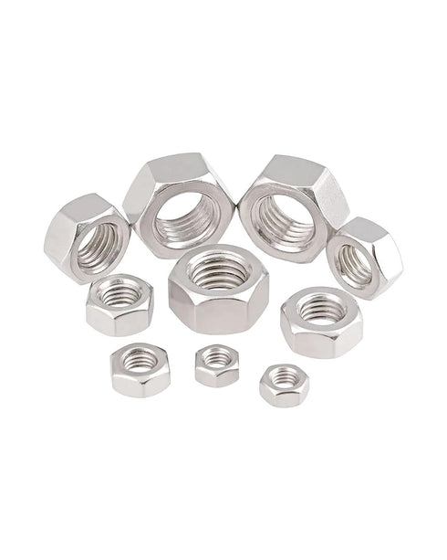 7/16-14 Hex Nuts - IMScrews 304 Stainless Steel Hardware Hex Nuts - Durable and Rust-Resistant Fasteners for Home Repairs and Professional Project...