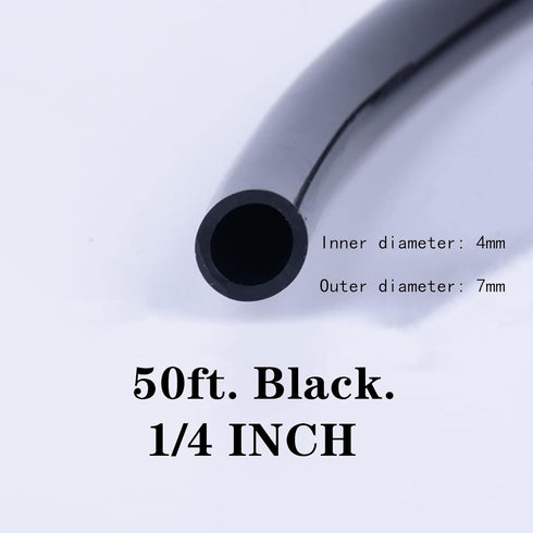 50ft 1/4 inch Drip Irrigation Tubing, Blank Distribution Line Water Hose Garden Watering Tube for Garden Irrigation System...