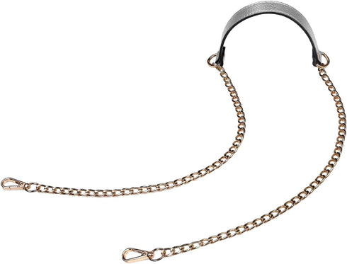 VanEnjoy 12MM Replacement Chain & Genuine Leather Shoulder Crossbody Straps for Handbags Purse Bags...