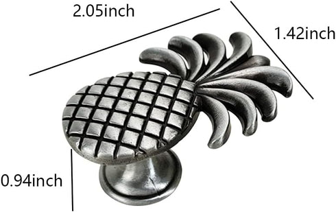 brandname RRRuo Pineapple Cabinet Knobs Zinc Alloy for Drawers Cupboard Wardrobe Pulls Bathroom Office Kitchen Single Hole Handles Decor Accessori...